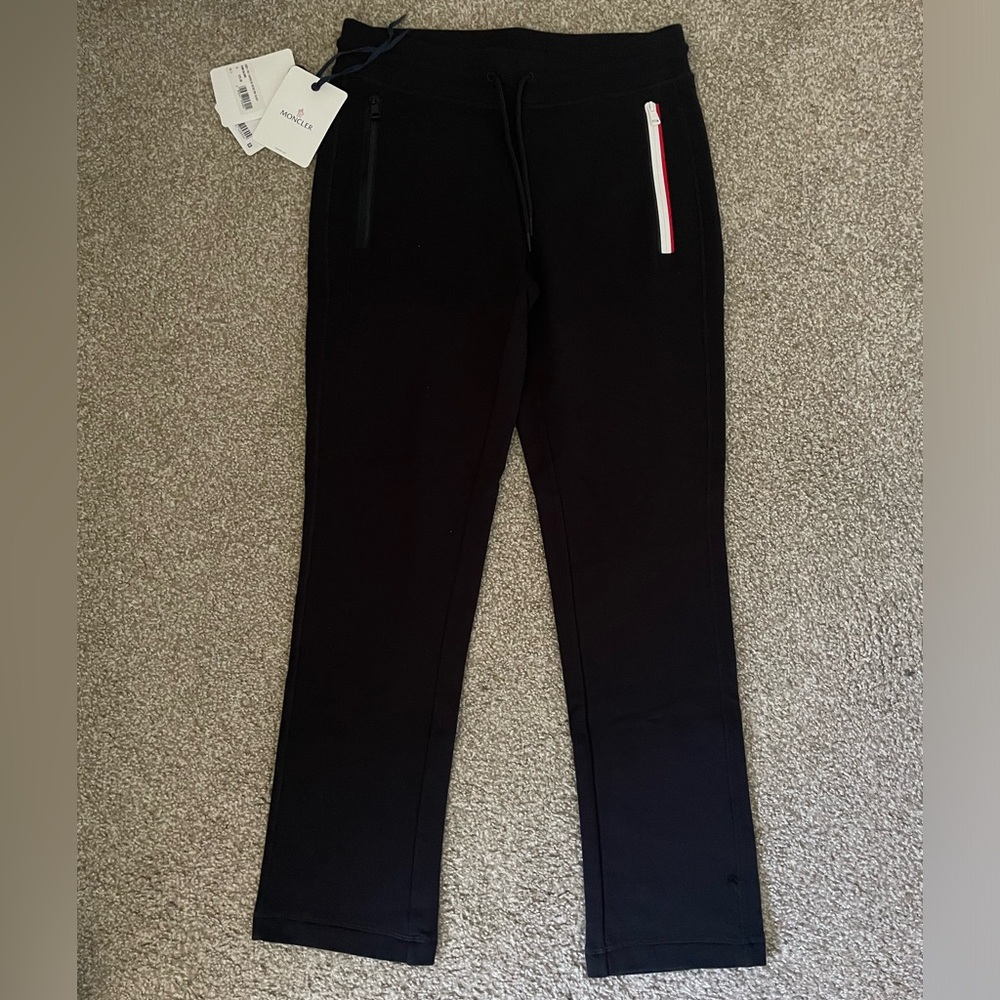 Moncler Striped Fleece-Lined Sweatpants